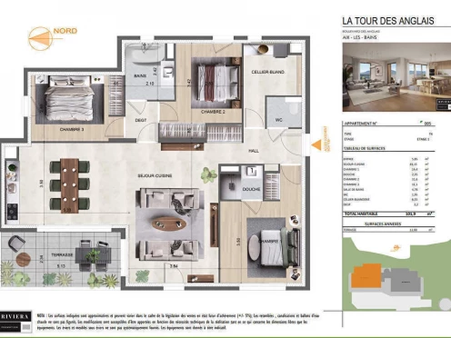 Appartement à  Aix-les-Bains (73100), 4 pièces