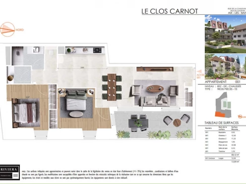 Appartement à  Aix-les-Bains (73100), 3 pièces